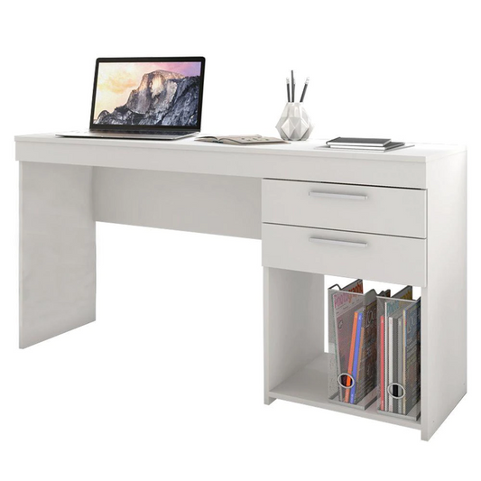 Escritorio 2 cajones Office blanco