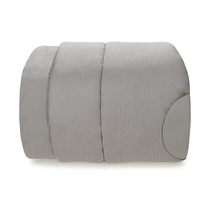 Edredón Queen 200 hilos 100% algodón color titanio