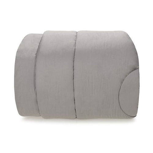 Edredón Queen 200 hilos 100% algodón color titanio