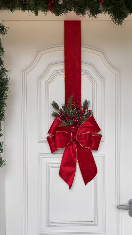 Escapulario navideño rojo clásico | Belvaron