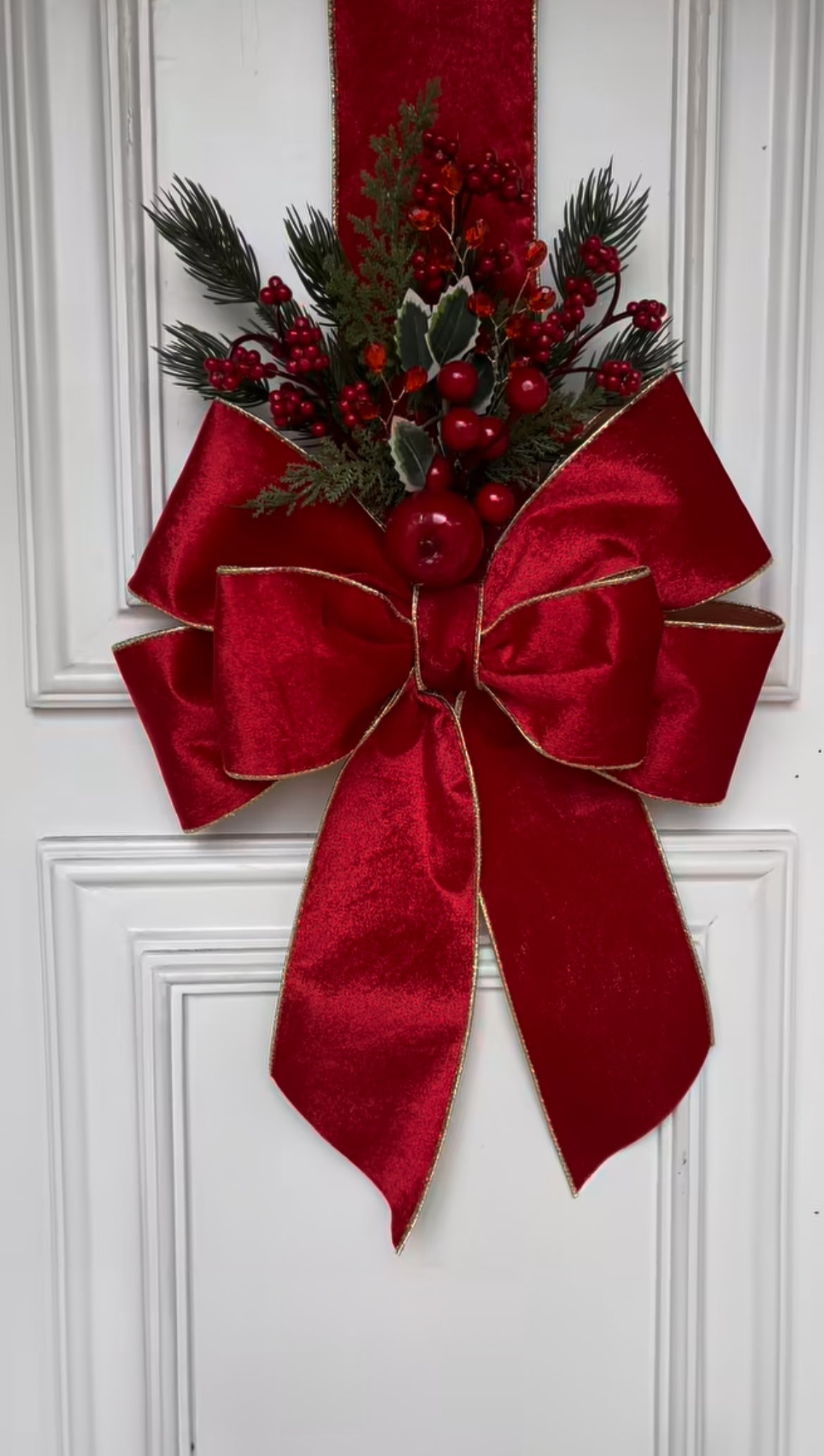 Escapulario navideño rojo clásico | Belvaron