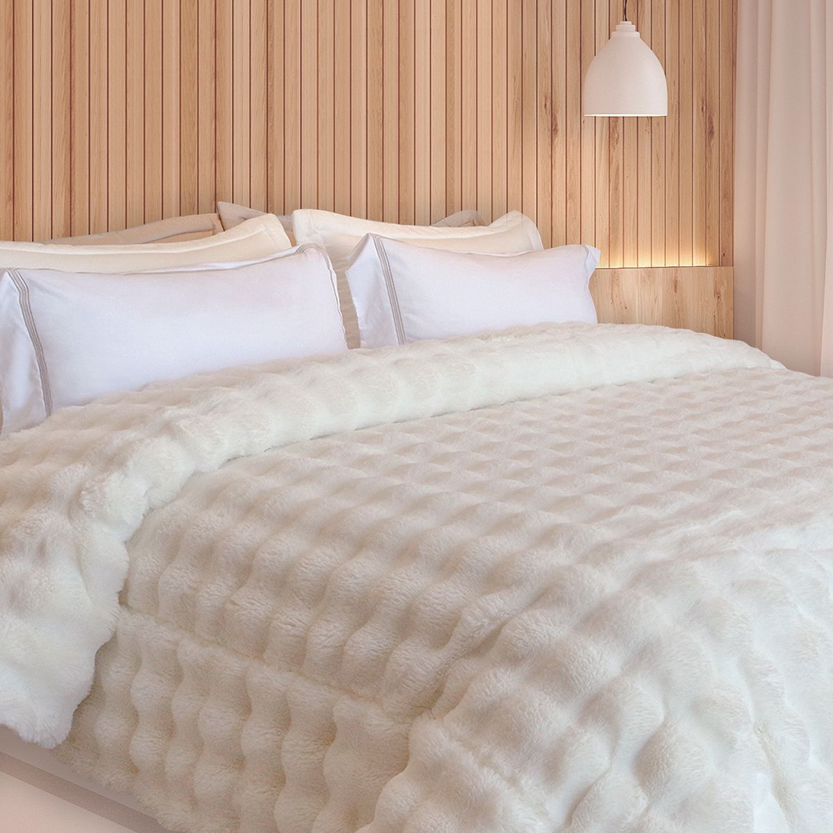 Cobija Duo Blanket Kacyumara Majestic color marfil