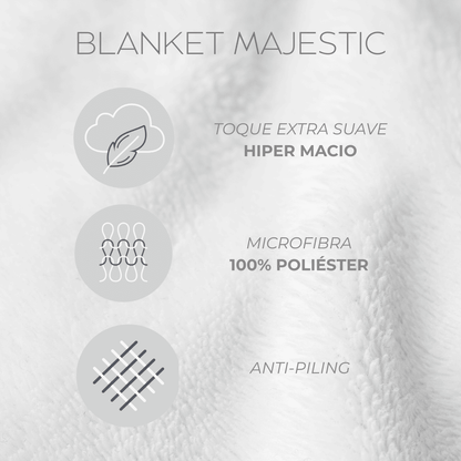 Cobija Duo Blanket Kacyumara Majestic color marfil