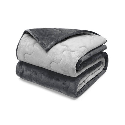 Edredón de microfibra doble faz Flannel Plush Buettner